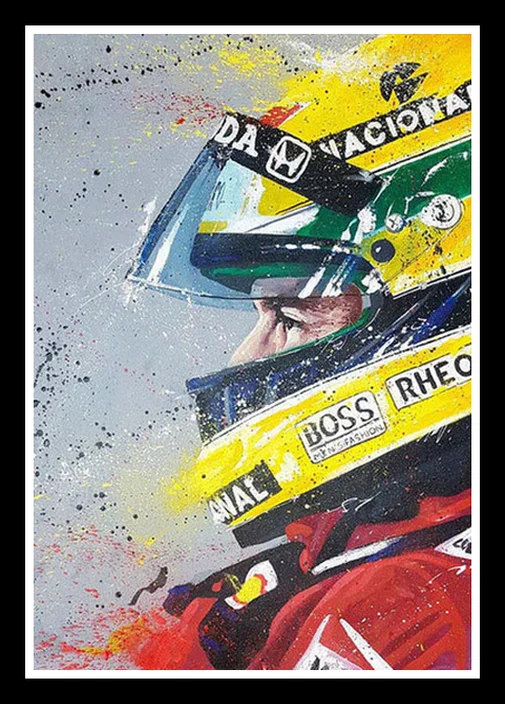 Perfect JL Poster Și Printuri Fierbinte Ayrton Senna F1 Formula Campion Mondial de Perete de Arta Pictura Modern Decor Acasă autocolante de perete 5