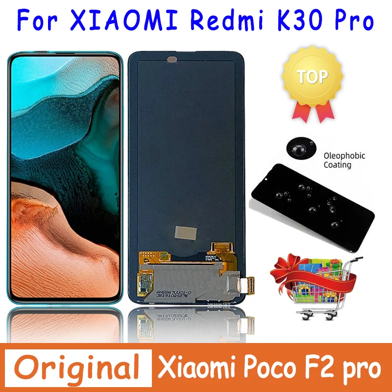 Original Pentru Xiaomi Redmi K30 Pro Display Touch Screen Digitizer Piese Pentru Xiaomi Pocophone Poco F2 Pro M2004J11G Display LCD