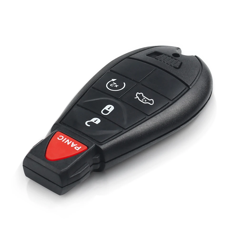 KEYYOU 5 4+1 Buton de Telecomanda Cheie Auto Shell Caz Pentru DODGE Chrysler Jeep Grand Caravan Oraș și Țară Smart key Fob 1