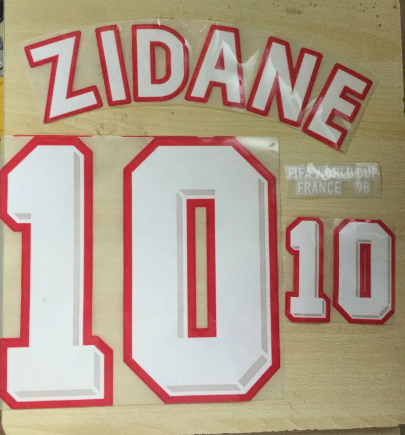 1998 Zidane Nameset Henry Numele Numărul De Catifea Simțit Lextra Zidace De Imprimare Și 1998 Final De Meci Detalii Despre Patch 5