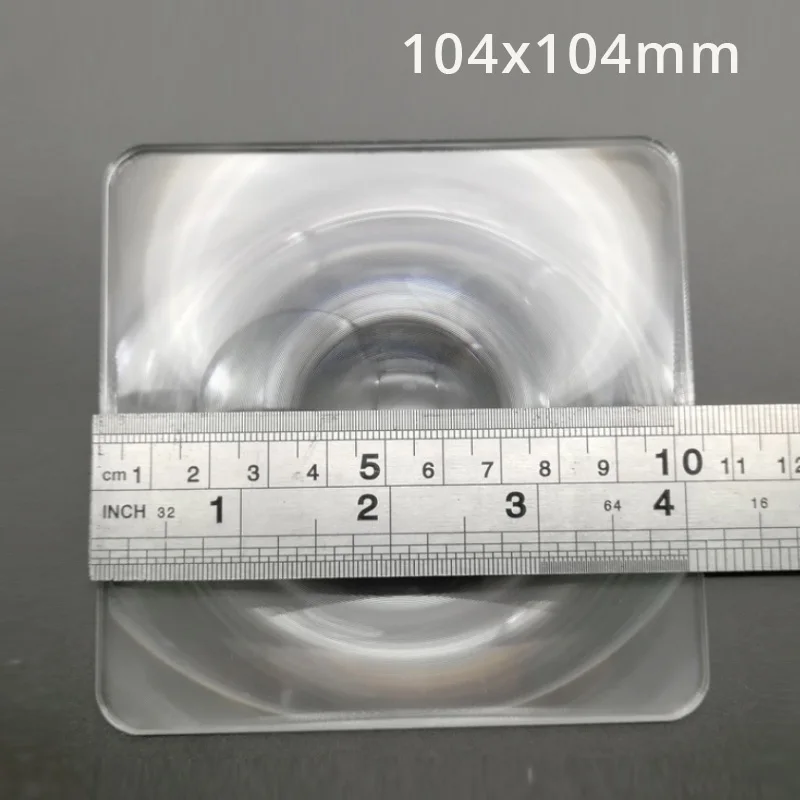 104X104mm Optică de Mare PMMA Lentile Fresnel distanta Focala 50mm 55mm Concentrator Solar Mărire HD LED optic lentile acrilice