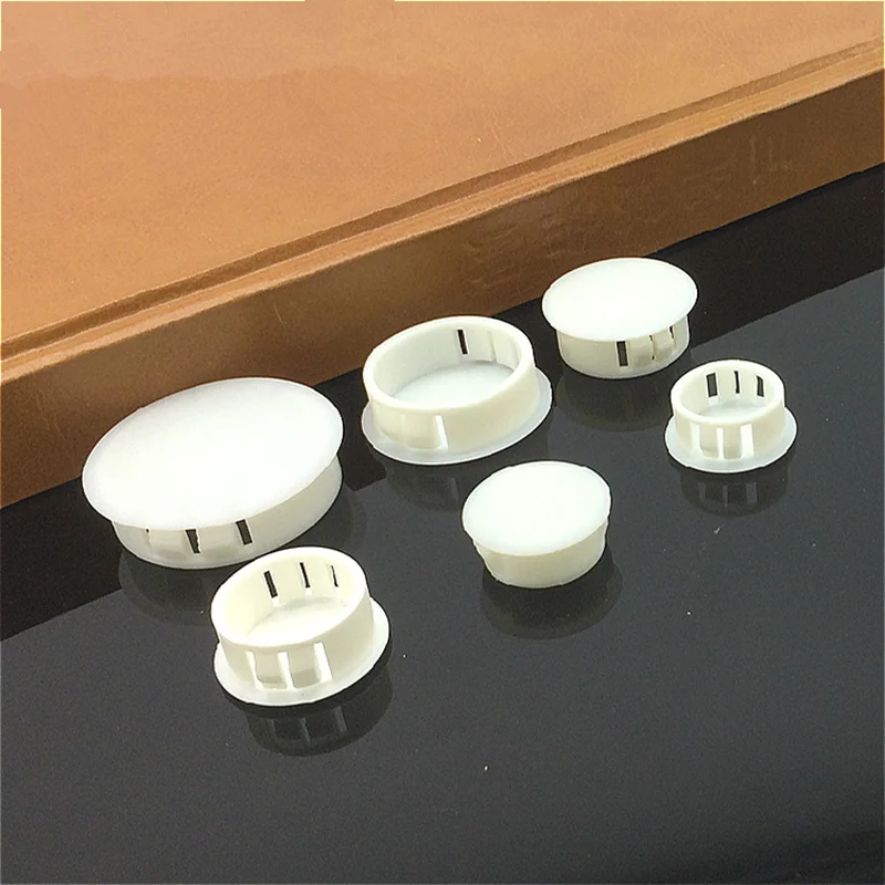 20buc Mobilier din Plastic Picior Plug 5 MM șurub capacul orificiului de Decupare End Introduce Dopuri de Bung Pentru Țevi Rotunde Tub de decorare acoperire 2