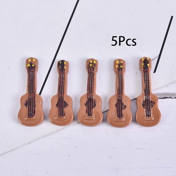 5Pcs casă de Păpuși în Miniatură Chitara Accesorii Instrument DIY Piese Pentru Decor Acasă Copilul Mobilier din Lemn Meșteșug Ornament Scara 1/12