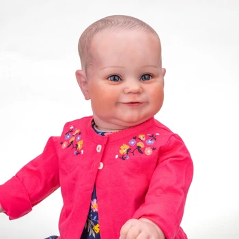 60CM Imens Dimensiunea Originală Bebe Papusa Reborn Copil Fată Copilul Maddie Corp Moale Flexibil Mână-Desen 3D Păr Tonul Pielii papusa 3