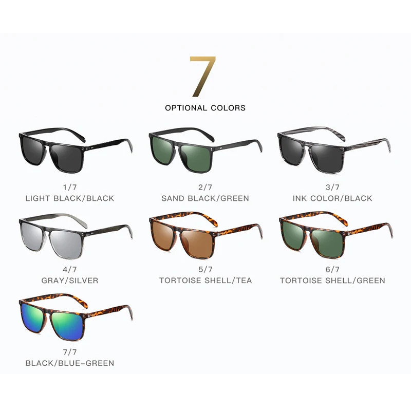 KEITHION Unisex Polarizate Retro Clasic Trendy ochelari de Soare Elegante pentru Barbati Femei Conducere ochelari de Soare：100% UV Blocarea 3