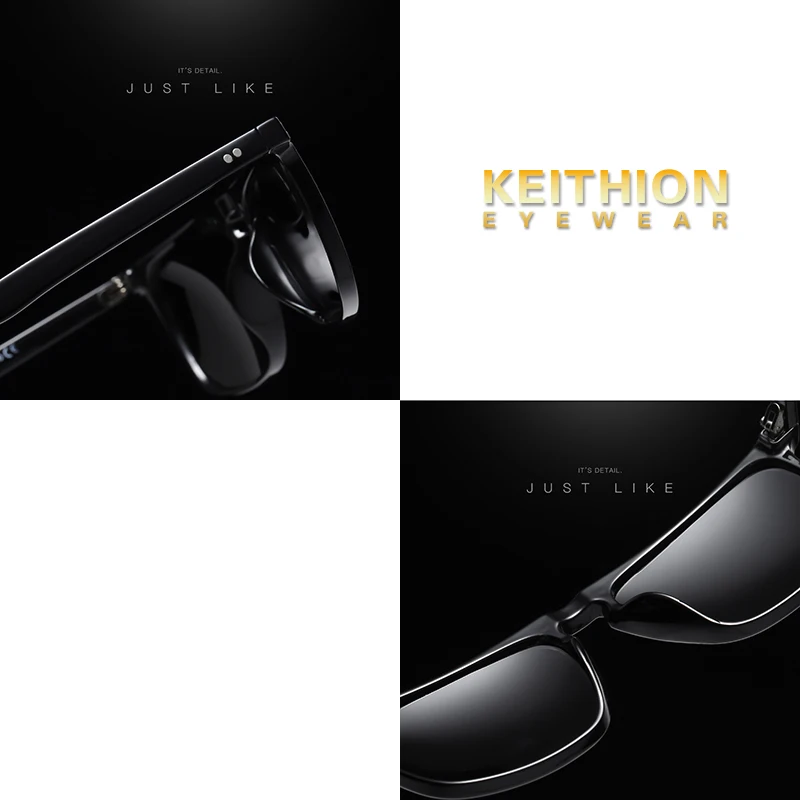 KEITHION Unisex Polarizate Retro Clasic Trendy ochelari de Soare Elegante pentru Barbati Femei Conducere ochelari de Soare：100% UV Blocarea 4