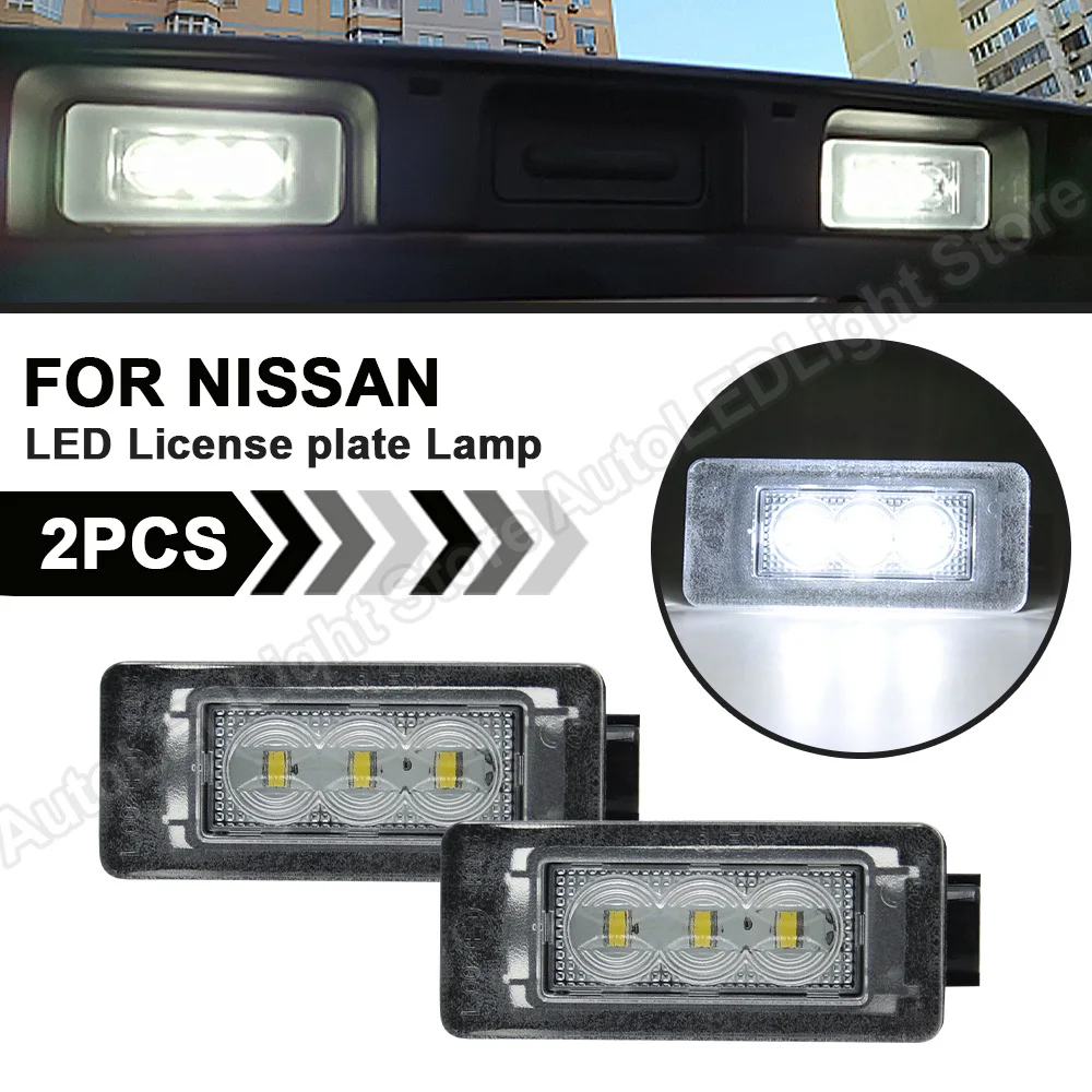 2Pc LED Numărul de Înmatriculare Tag Lampa de Lumina Pentru Dacia Duster Nissan Serena C27 2016 2017 2018 2019 2020 2021 Altima Suzuki Landy 0