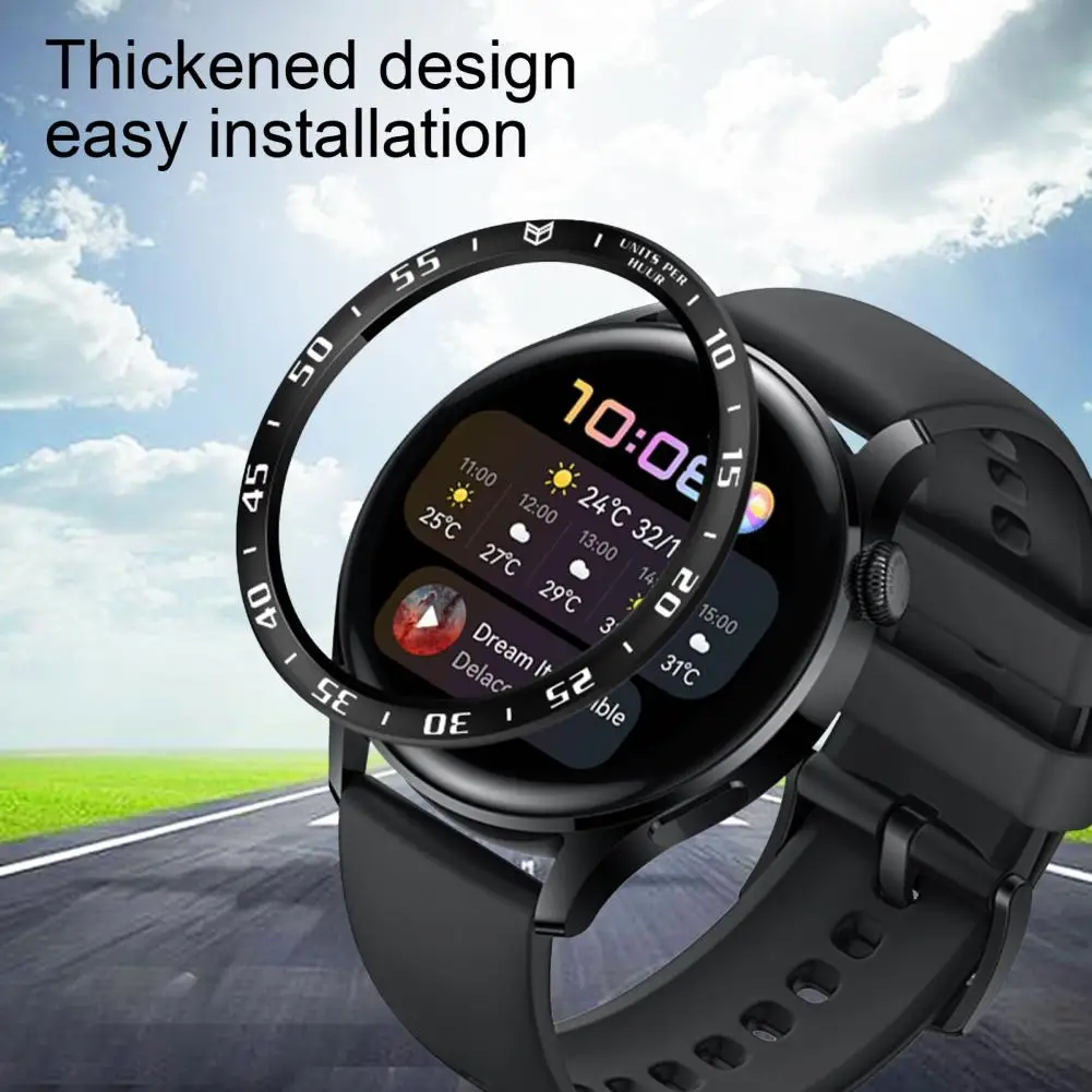 Ușor de Instalare Durabil 46mm Ceas Bezel Înlocuitor pentru Huawei Watch 3 3