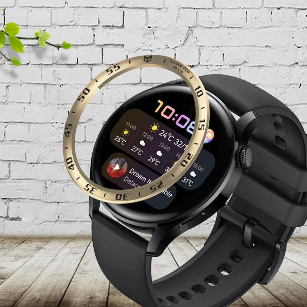 Ușor de Instalare Durabil 46mm Ceas Bezel Înlocuitor pentru Huawei Watch 3 4