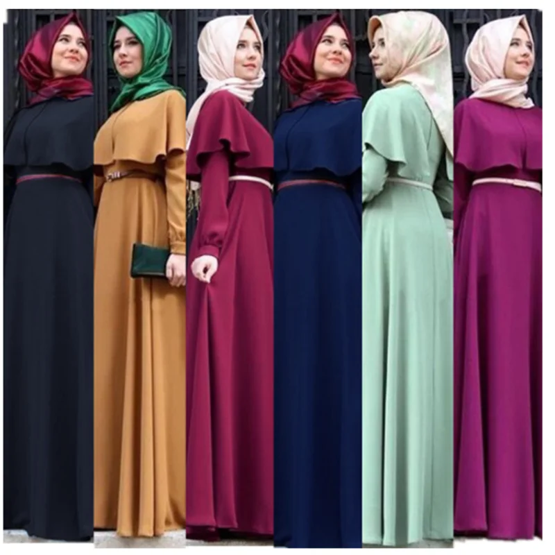 Noi Musulman Hui rochie mantie plus dimensiune națională de sex feminin halat de centura rochie musulman femei îmbrăcăminte turc musulman abaya rochie