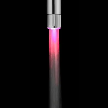 7 Culori Schimbare Senzor de Temperatură Robinet Capul Duzei Aerator Robinet LED Lumina Apăsați Duza de Economisire a Apei Accesorii de Bucatarie 5
