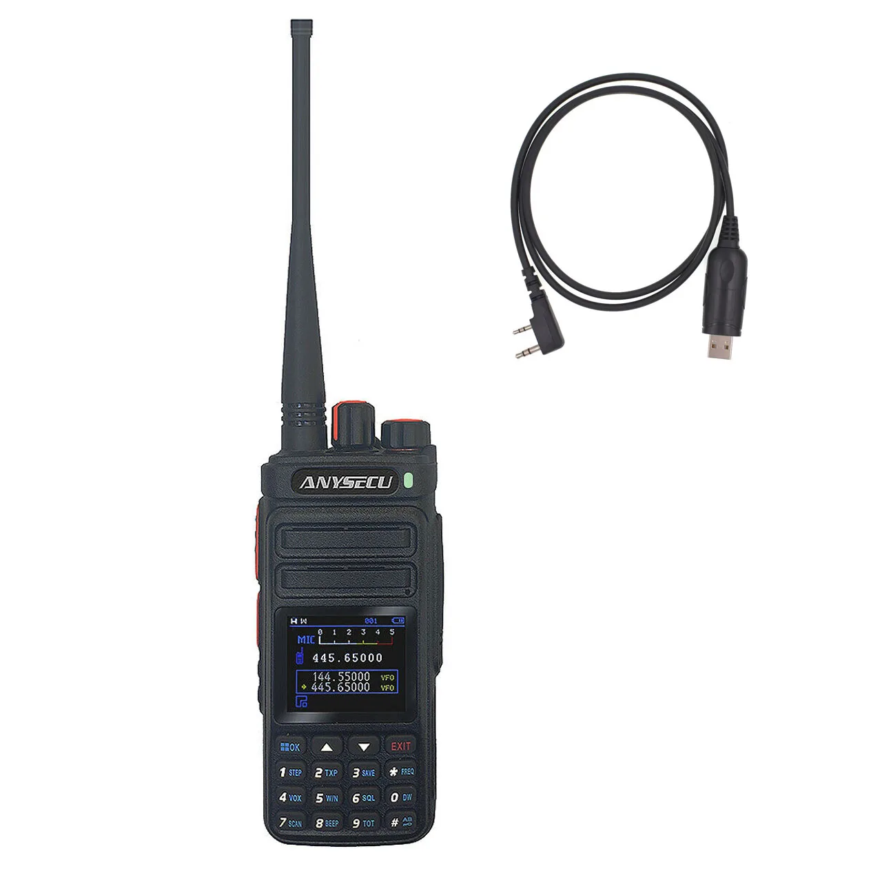 ANYSECU UVF9plus 10W UHF VHF Două Fel de Radio cu Contor de Frecvență Funcția de 6800mAh Dual Band Dual Standby Walkie Talkie