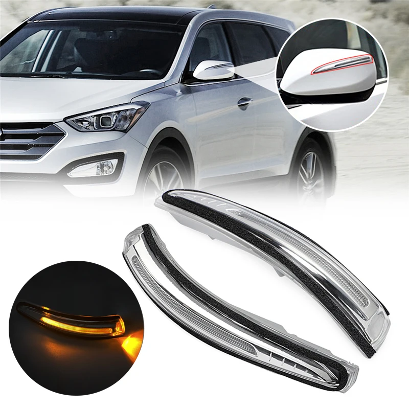 Lumina de Semnalizare cu LED Oglinda Retrovizoare Secvențială Indicator de Semnalizare Avarie Lampă Pentru Hyundai Santa Fe Sport IX45 2014 - 2016