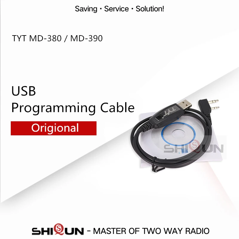 Dmr Radio Cb Comunicador TYT Walkie Talkie USB Cablu de Programare pentru MD-380 MD-390 MD-UV380 MD-UV390 NKTECH MD-380U MD-380V 380G