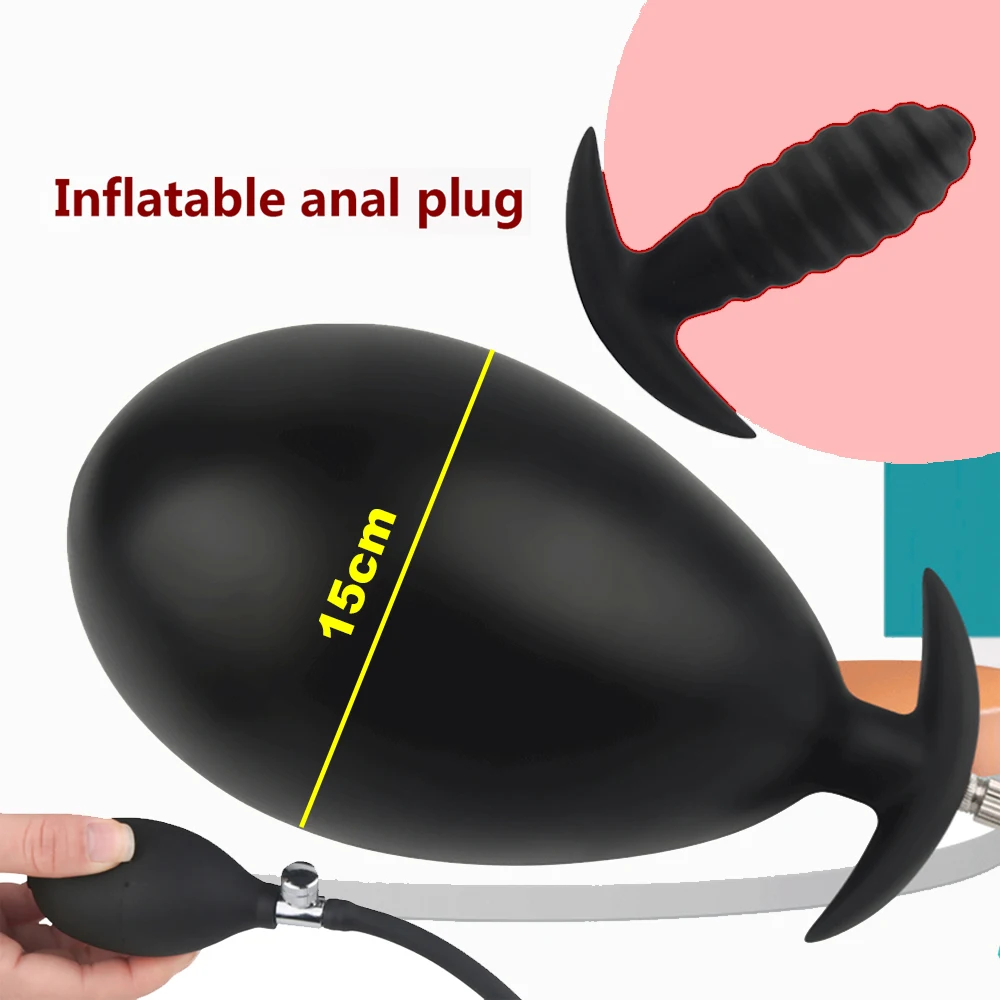 Ieși Din Silicon Umflate Super Mare Anal Plug Vibrator Pompa Butt Plug Anal Dilatator Masaj De Prostata Anus Extender Dilatador Jucarii Sexuale