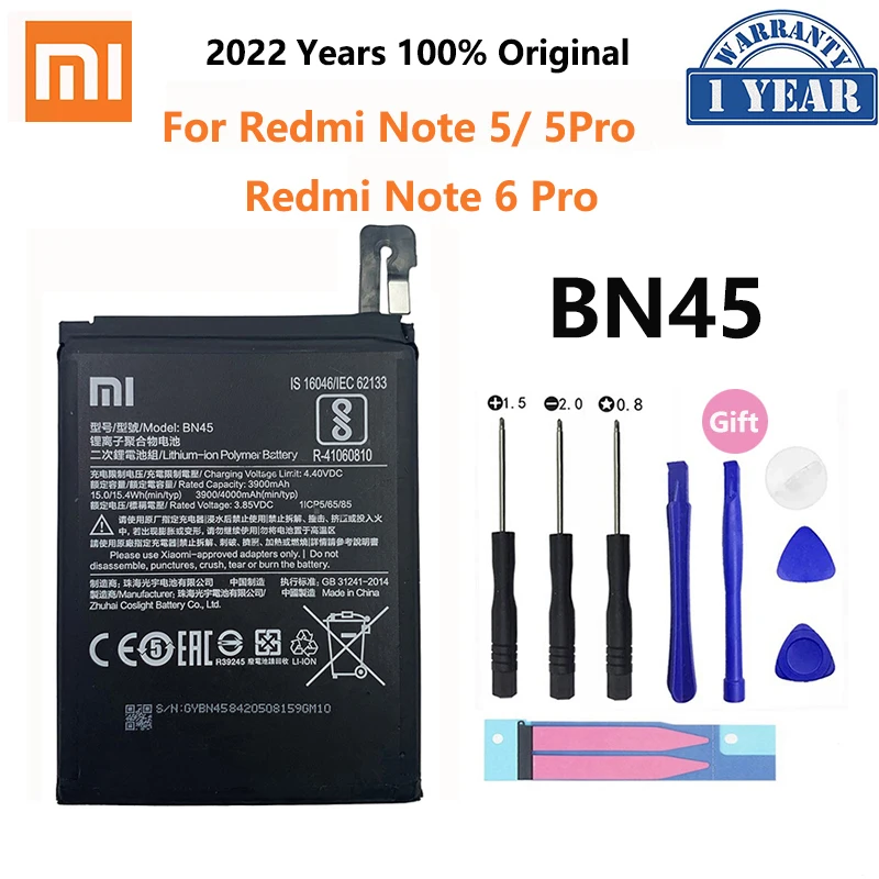 Xiao Km Original, Bateria Telefonului BN45 Pentru Xiaomi Redmi Note 5 Note5 Note6 6 Pro de Înaltă Calitate 4000mAh Telefon Înlocuire Baterii