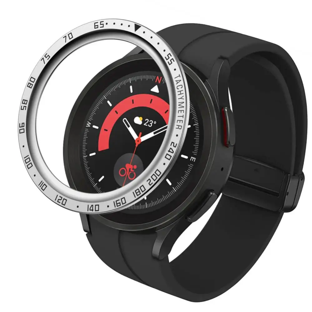 Ramă de Metal Inel de Styling Caz Pentru Samsung Galaxy Watch 5 Pro 40mm/44mm Smartwatch Acoperi Sport Adeziv Caz Bara de protecție Caz Ring 5