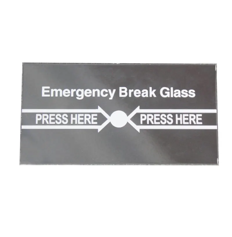 20buc Urgență Sticlă Pură engleză panou pentru a rupe butonul de ieșire de Urgență Buton de Ieșire utilizați pentru a înlocui sticla spartă