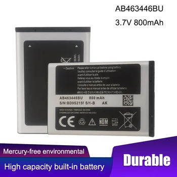 800mAh AB463446BU AB553446BU Baterii Pentru Samsung C3300K X208 B189 B309 GT-C3520 E1228 E2530 E339 GT-E2330 Bateria Telefonului
