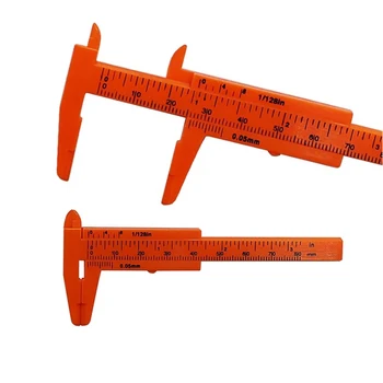 80mm Mini din Plastic Glisante Vernier Caliper Calibru Instrument de Măsură Conducător Micrometru Precis Instrument de Măsurare Standard Șubler cu Vernier 2