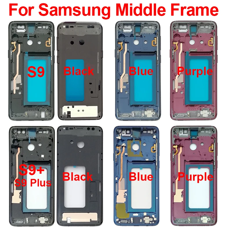 Samsung S9 Mijloc Rama Pentru Samsung Galaxy S9 G960 G960F S9+ S9 Plus G965 G965F Carcasa Telefon Șasiu LCD Placa de Mijloc Cadru