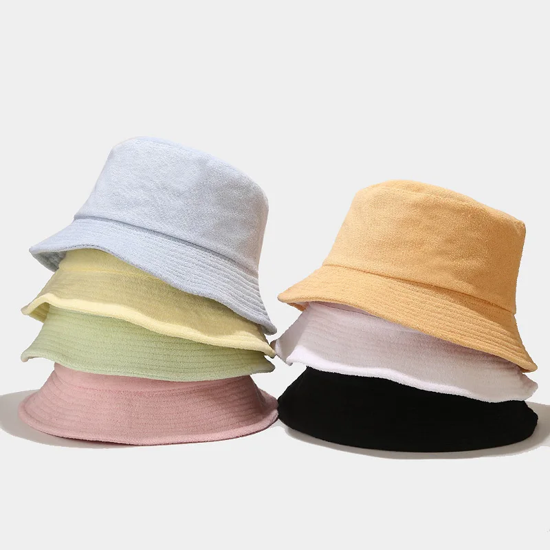 Noul Material Prosop Moale Găleată Pălărie Femei Moda Barbati Toamna Iarna Literatura Japoneză Culoare Solidă Bob Pălărie Panama Capac 0