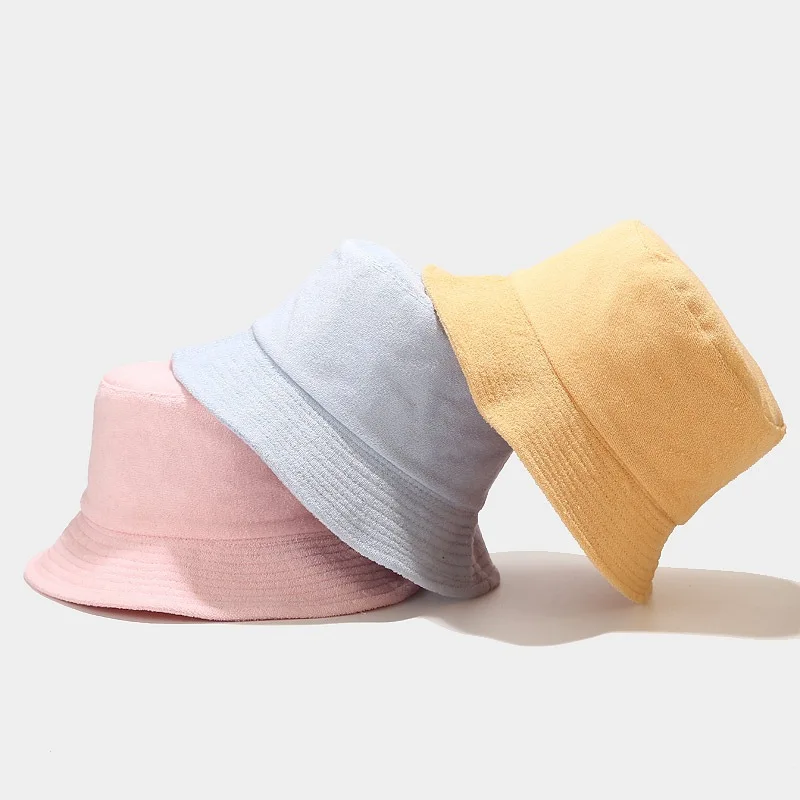 Noul Material Prosop Moale Găleată Pălărie Femei Moda Barbati Toamna Iarna Literatura Japoneză Culoare Solidă Bob Pălărie Panama Capac 1