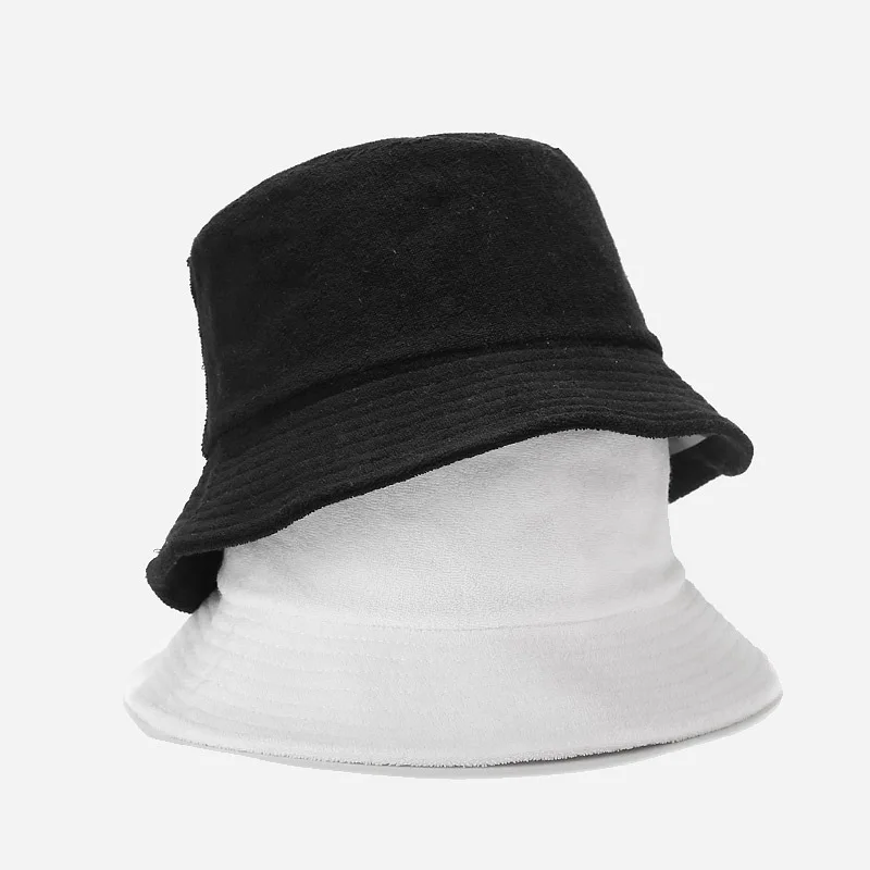 Noul Material Prosop Moale Găleată Pălărie Femei Moda Barbati Toamna Iarna Literatura Japoneză Culoare Solidă Bob Pălărie Panama Capac 2
