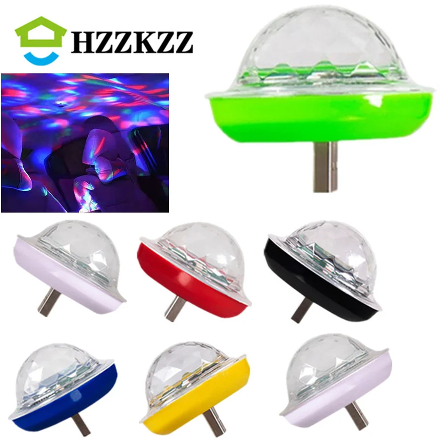 1/BUC LED-uri USB Masina atmosferă de lumină Portabile Petrecere de Familie Bile Colorate de Lumină Bar, Club, Scena Efect de Lampă de Muzică lumina de Noapte