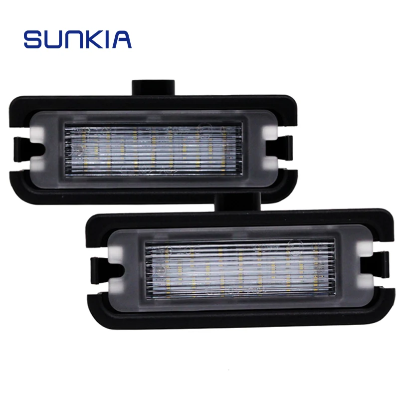 2 buc/Set SUNKIA Auto LED Numar inmatriculare Lumini Alb Pur, Canbus Lampa pentru Ford Mustang 2015 2016 2017 Auto Numărul de Lămpi Kit