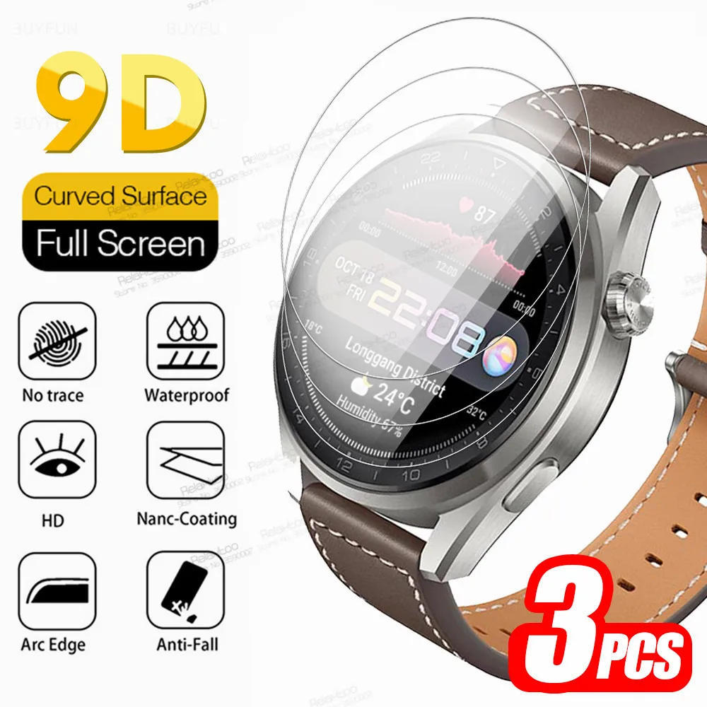 Pentru Huawei Watch 3 Pro Sticlă 3pcs Ecran Protector Pentru Huawei Watch3 3Pro de Protectie din Sticla Temperata Smartwatch HD 9H Film de Acoperire
