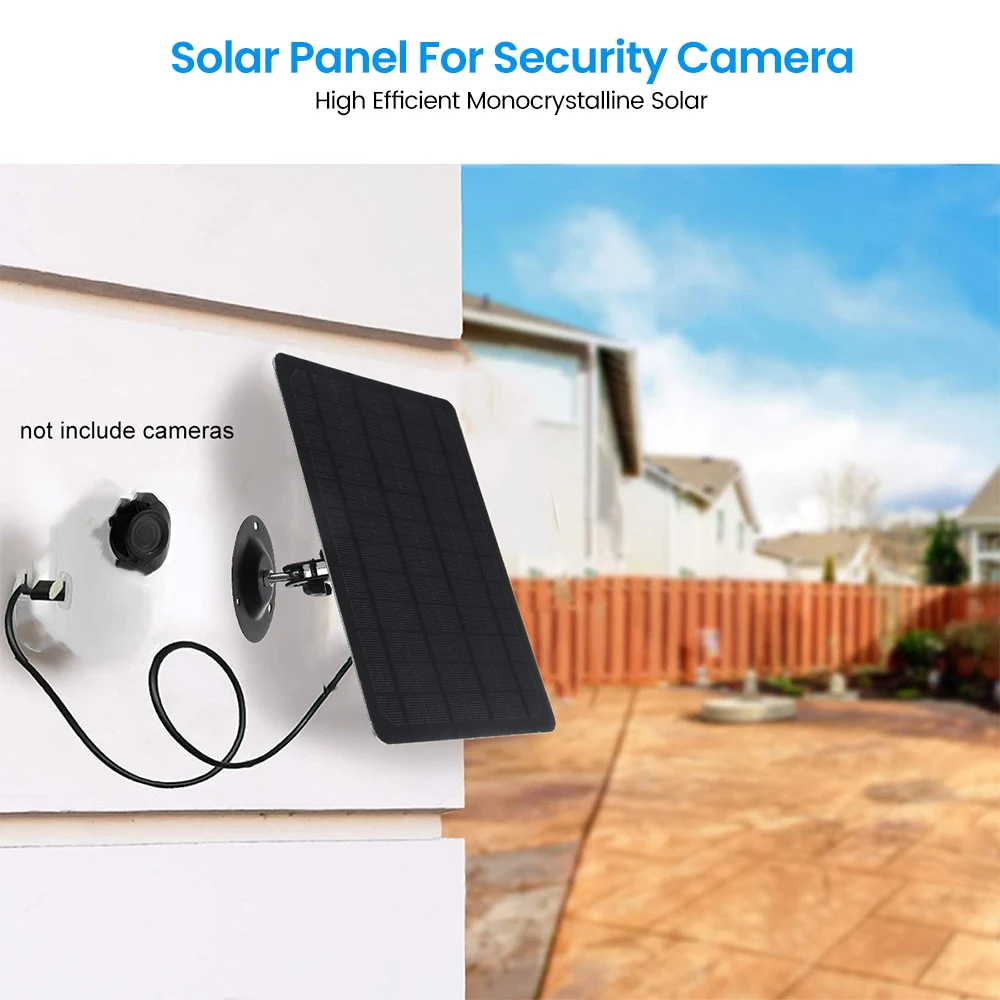 Panou Solar Set 10W Siliciu Monocristalin de Monitorizare Solare Fotovoltaice Panou Fixat Pe Perete Cu 3m Android Încărcare Cap 2