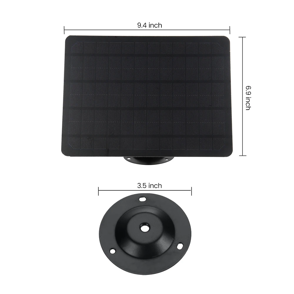 Panou Solar Set 10W Siliciu Monocristalin de Monitorizare Solare Fotovoltaice Panou Fixat Pe Perete Cu 3m Android Încărcare Cap 4
