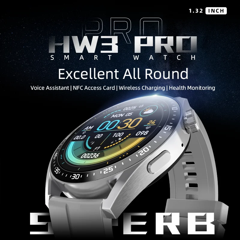 Original HW3 Pro Ceas Inteligent Bărbați NFC Personalizate Fete de Ceas Sport Bluetooth Apel Femei Smartwatch pentru iOS Android pk GT3 1
