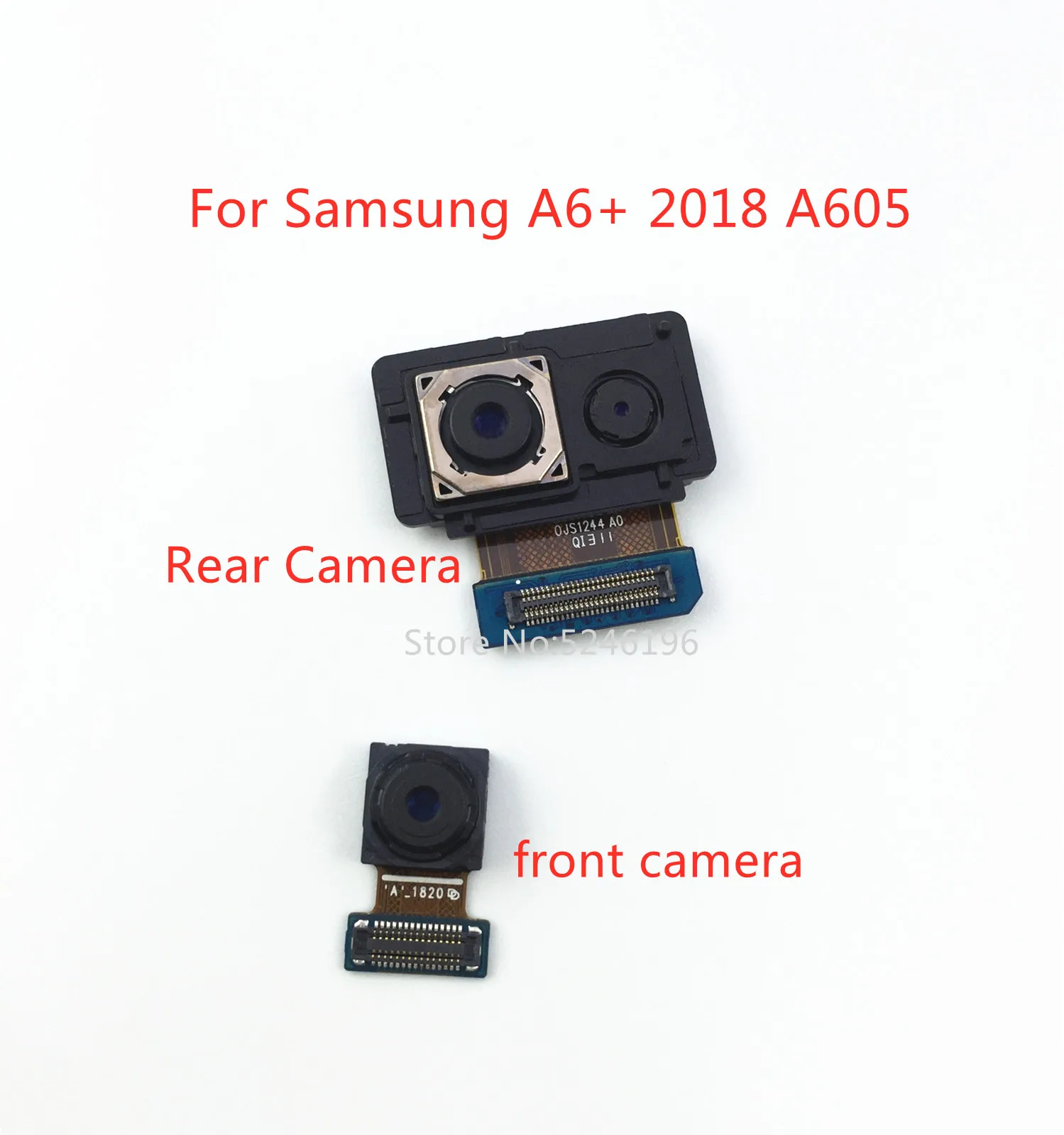 Înapoi Principal Camera Spate, camera frontală a Modulului de Cablu Flex Pentru Samsung Galaxy A6+ A6 Plus 2018 A605 A605F Original Înlocui o Parte