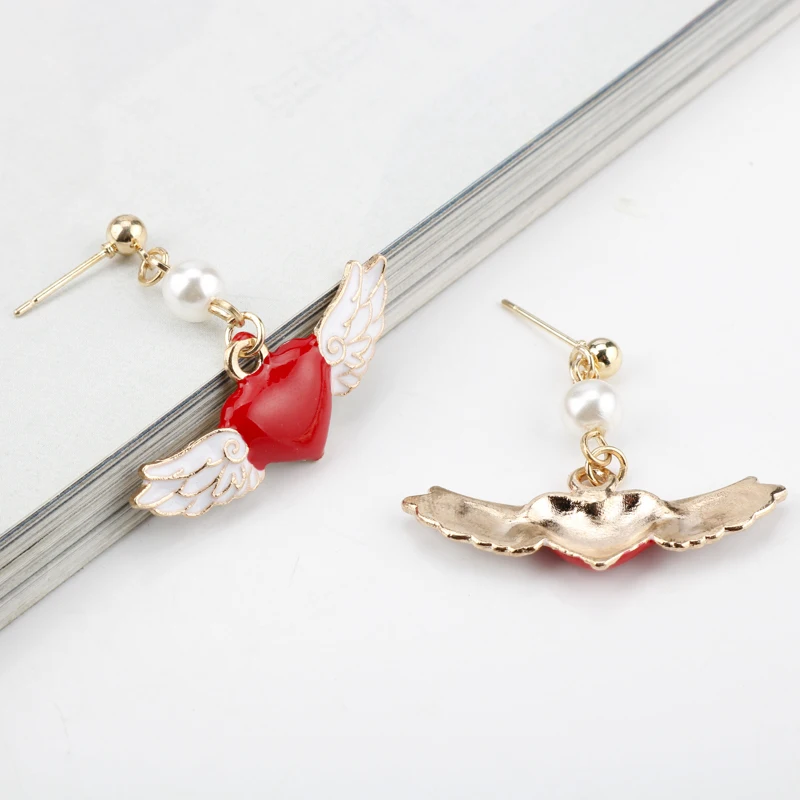 9 stiluri Card Captor Sakura Stele/Cap de Pasăre Sceptrul Cercei pentru Femei Fete Bijuterii flori de Cires Picătură Cercei Ureche pante 1