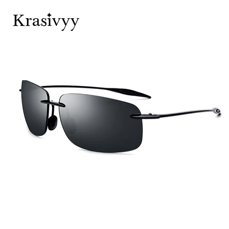Krasivyy BRAND 2020 Nou TR90 fără ramă de ochelari de Soare pentru Bărbați de Înaltă Calitate Nylon Lentila Pătrat de Conducere Ochelari de Soare Oculos De Atât 0