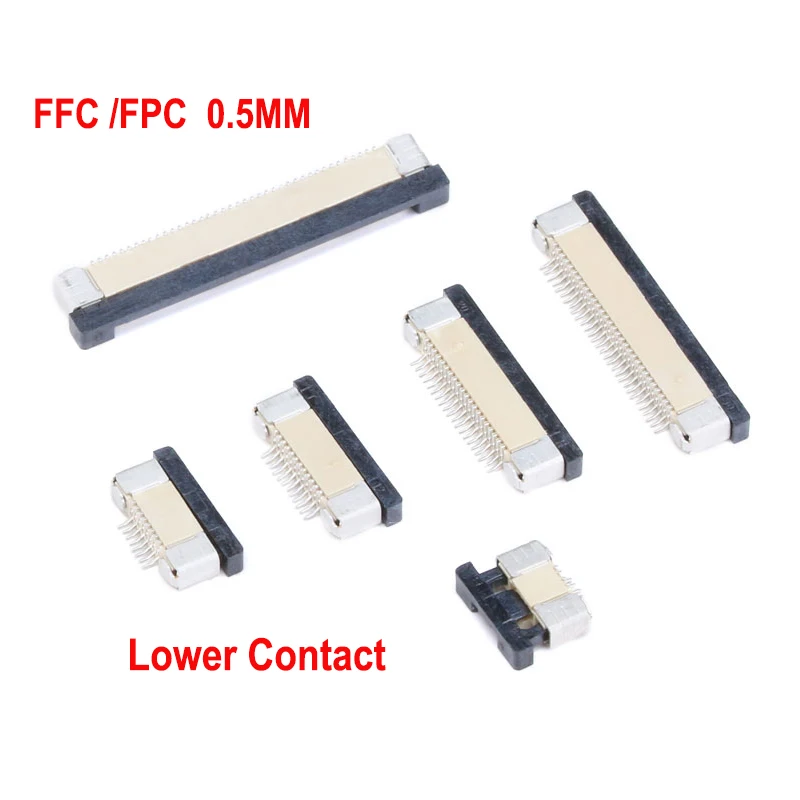 10BUC FFC / FPC Conector Soclu de 0,5 MM Pas Sertar Inferior Contact SMD 4/6/8/10/12/14/16/18/20/22/24-60P tv cu Cablu Conector 0