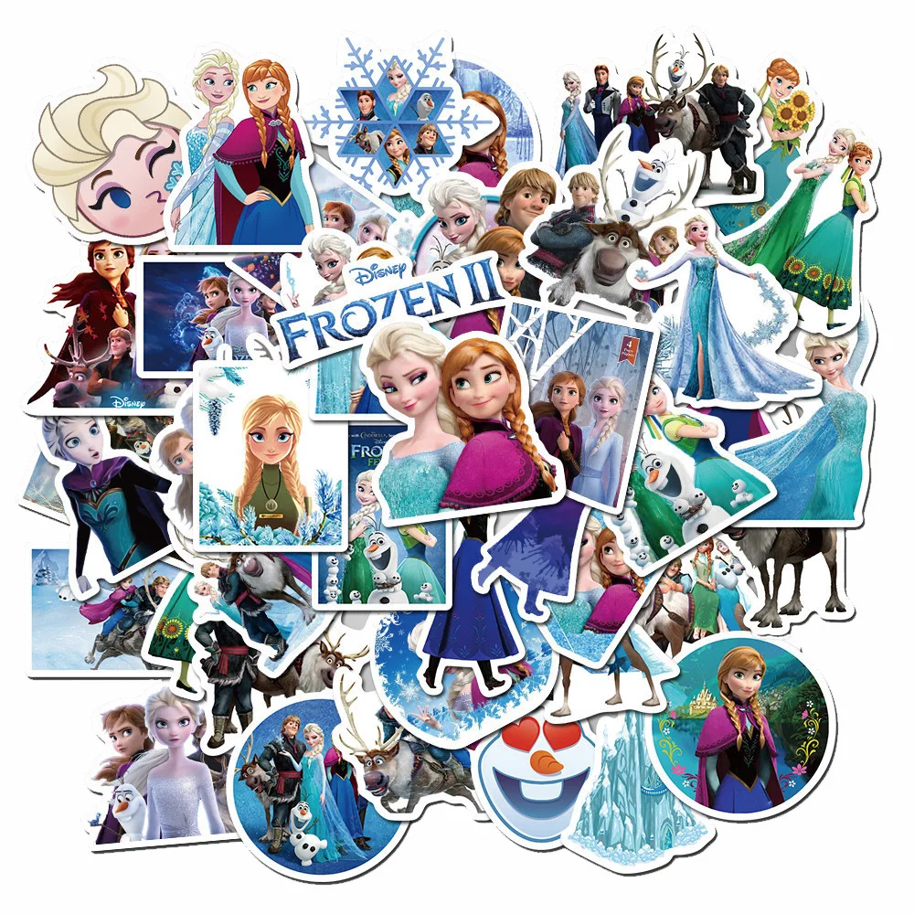 10/30/50PCS Desene animate Disney Frozen Autocolante Estetice DIY Laptop Sticla de Apa Jurnal de Bagaje Vinil Copii Autocolant Drăguț Jucării Decal