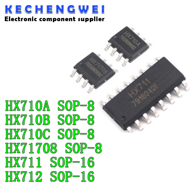 5pcs/lot HX710A POS-8 HX710B HX710C HX71708 HX711 HX712 POS-16 digitală senzor de temperatură IC POS-8 0