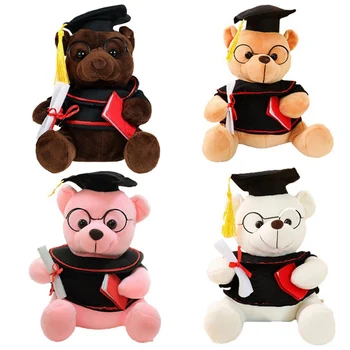 Absolvire Urs Păpuși pentru Copii Adult Cadouri Doctor Urs Student Jucării Pandantiv Animal de Pluș Drăguț pentru Fete Baieti Absolvent