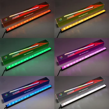 Aluminiu Lumina RGB Benzi 5V 3PIN ARGB Led Diamond Magnetic Multicolor Atmosfera COOLMOON DIY Lampa Bar Pentru Calculator Cazul Șasiu 4