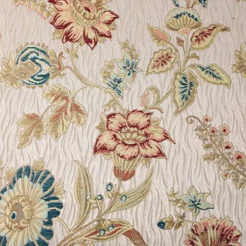 American clasic Stil Floral Chenille Poliester Țesute Canapea Antic design Fotoliu Tapițerie Stofa de 140 cm Lățime Sel de metru