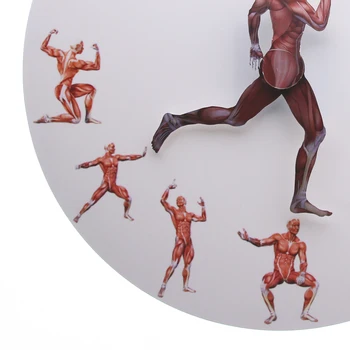 Anatomia Masculină Musculatura Ceas De Perete Anatomice Running Man Minimalist Ceas De Perete Muscular În Acțiune Ceasuri De Perete Medic Cadou 2