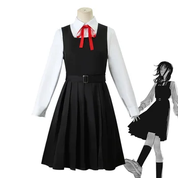 Anime Drujba Om Mitaka Asa Cosplay Costum Negru Rochie Albă, Vestă de Costum pentru Femei Joc de Rol Halloween Costum de Carnaval 1