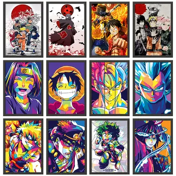 Anime Periferice Panza Pictura One Piece, Dragon Ball, Naruto Culoare Poster Mural Decora Perete De Artă Pentru Copii Cadouri