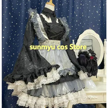 Anime Rochia Mea Dragă Cosplay Kitagawa Marin Kuroe Shizuku Maid Dress Cosplay Costum Personalizat dimensiunea Rochie Neagra de Halloween