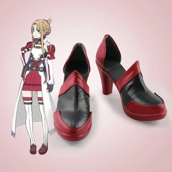 Anime-ul Sword Art Online-SAO Alfheim Online ALO GGO Yuuki Asuna Yuki Asuna Caractere Costum Prop Cosplay Pantofi pentru Femei Gilrs