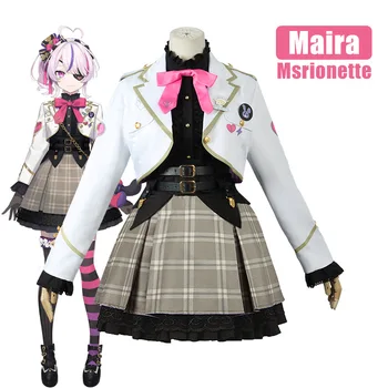 Anime VTuber Nijisanji Cosplay Maria Marionete Cosplay Costum Rochie de Fată Drăguță Rochie Maria Marionete Cosplay Costum pentru Femei