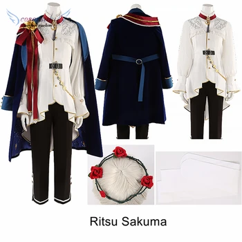 Ansamblu De Stele Knights Ritsu Sakuma Cosplay Costum De Performanță Etapă Convenția Costume